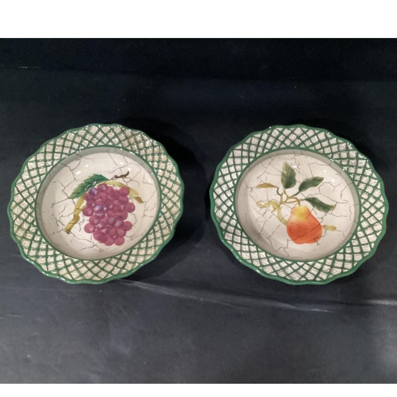 Raymond Waites Cornucopia Salad Bowls, Set of 4, Hand-Painted Tuscan Dinnerware - Thumbnail 5