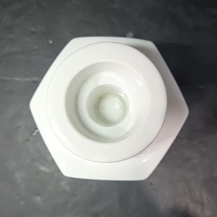 Porcelain Asian Inspired Candleholder, Vintage Floral & Bird Themed Design - Thumbnail 7