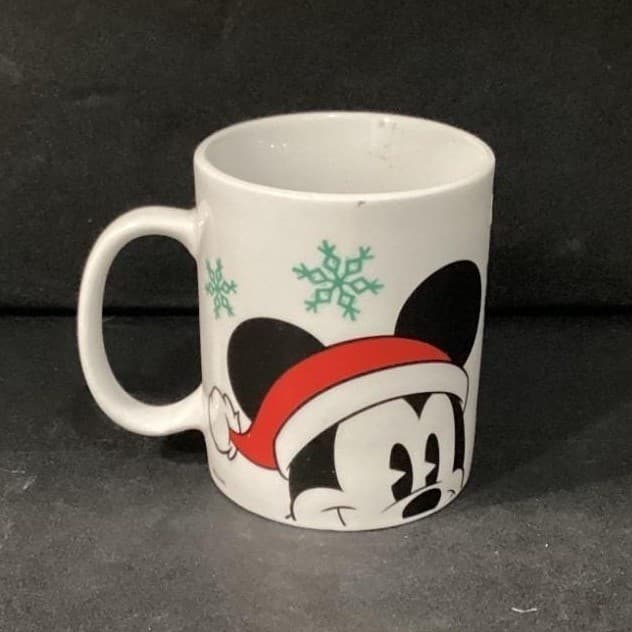 Disney Mickey Mouse Christmas Mug, Zak Designs White Ceramic Holiday Coffee Cup - Thumbnail 2