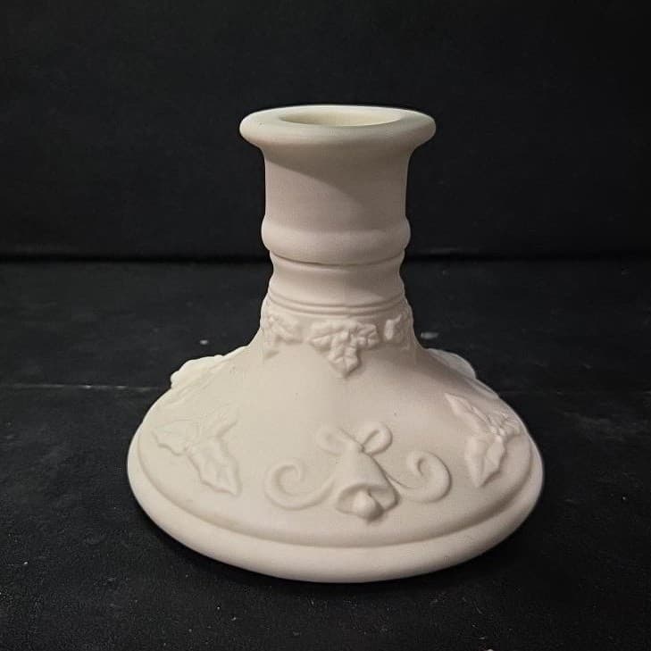PartyLite Winterset Tealight Taper Holder, Vtg Bell & Holly Accents, Bottom Only - Thumbnail 5