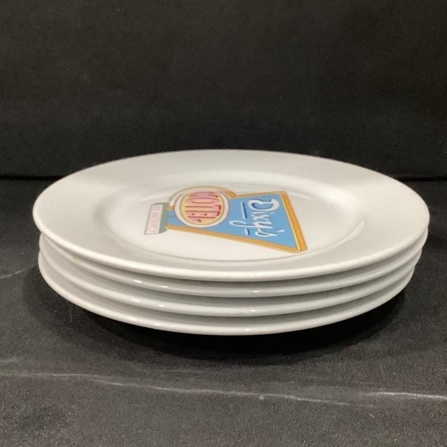 Cellar "Dixy's Motel No Vacancy" Salad Plates, Set of 4, Collectible Dinnerware - Thumbnail 10