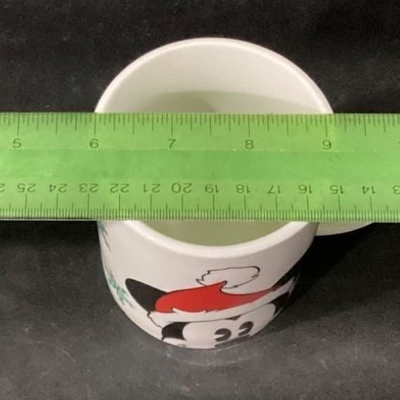 Disney Mickey Mouse Christmas Mug, Zak Designs White Ceramic Holiday Coffee Cup - Thumbnail 7