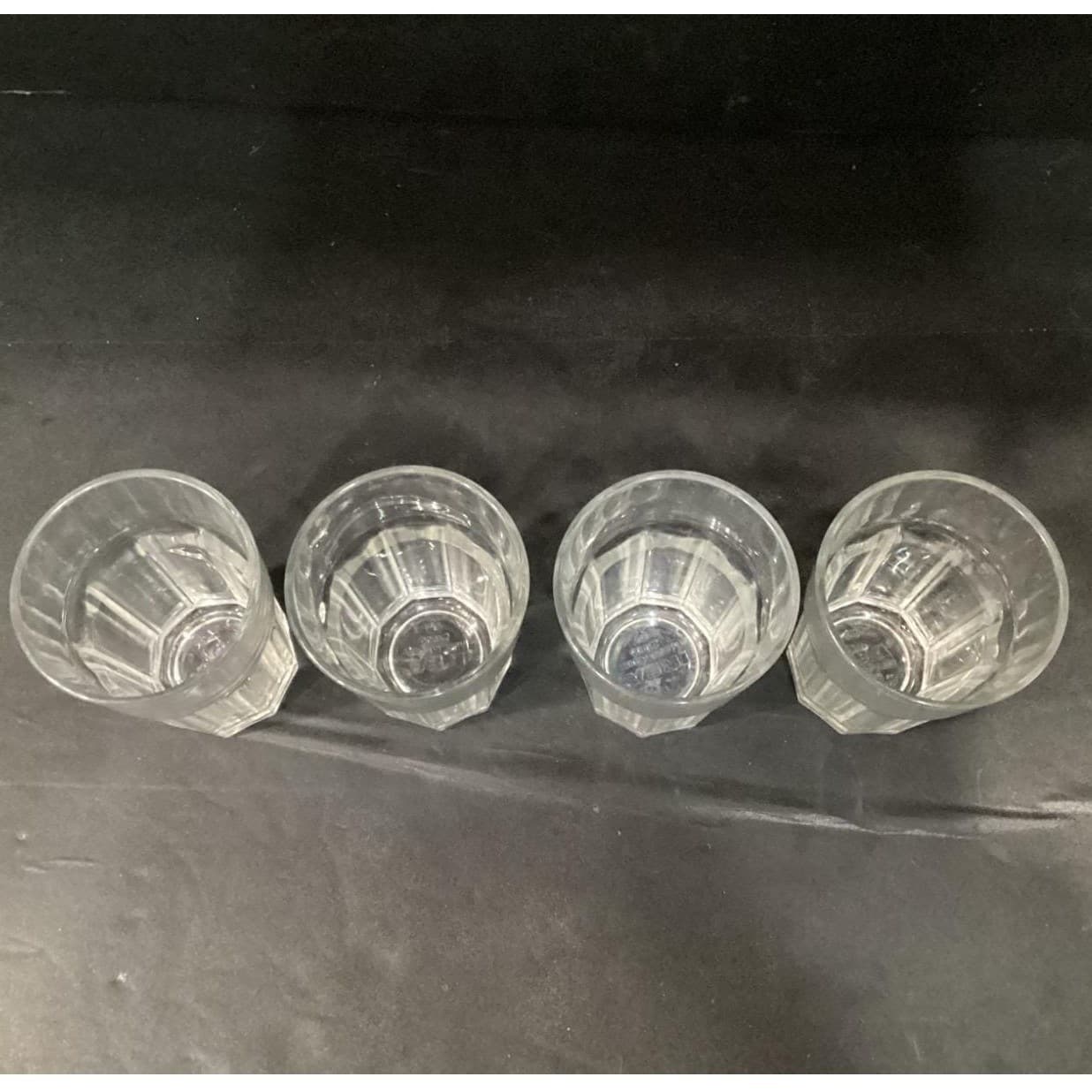 IKEA Pokal Clear Glass Tumblers, Set of 4, 9 Panel Drinking Glasses, Drinkware - Thumbnail 4
