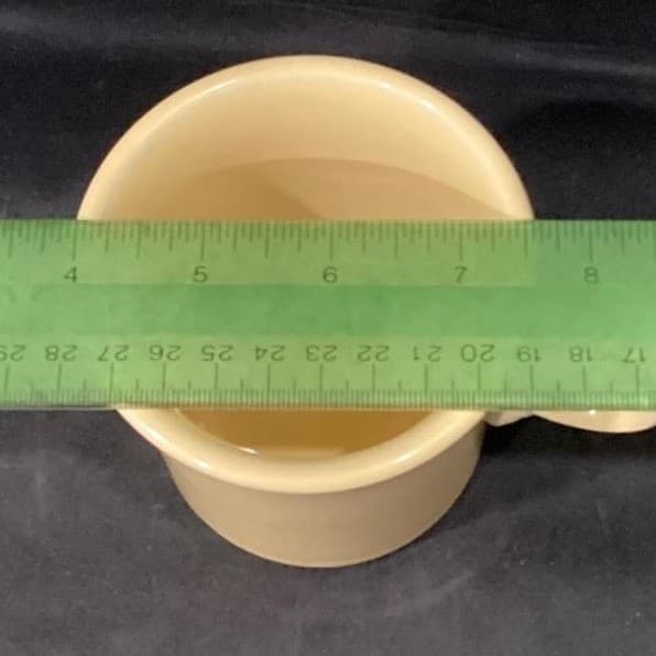 Fiestaware Yellow Ring-Handled Coffee Cup, Vintage Fiesta Mug, American Pottery - Thumbnail 6