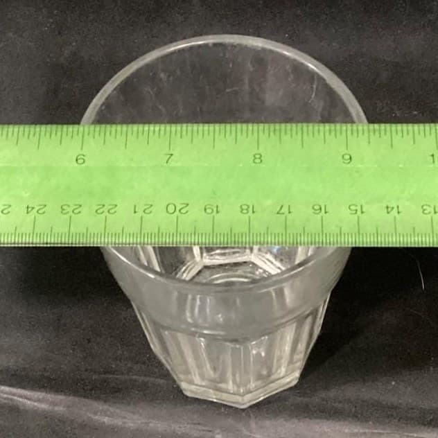 IKEA Pokal Clear Glass Tumblers, Set of 4, 9 Panel Drinking Glasses, Drinkware - Thumbnail 8