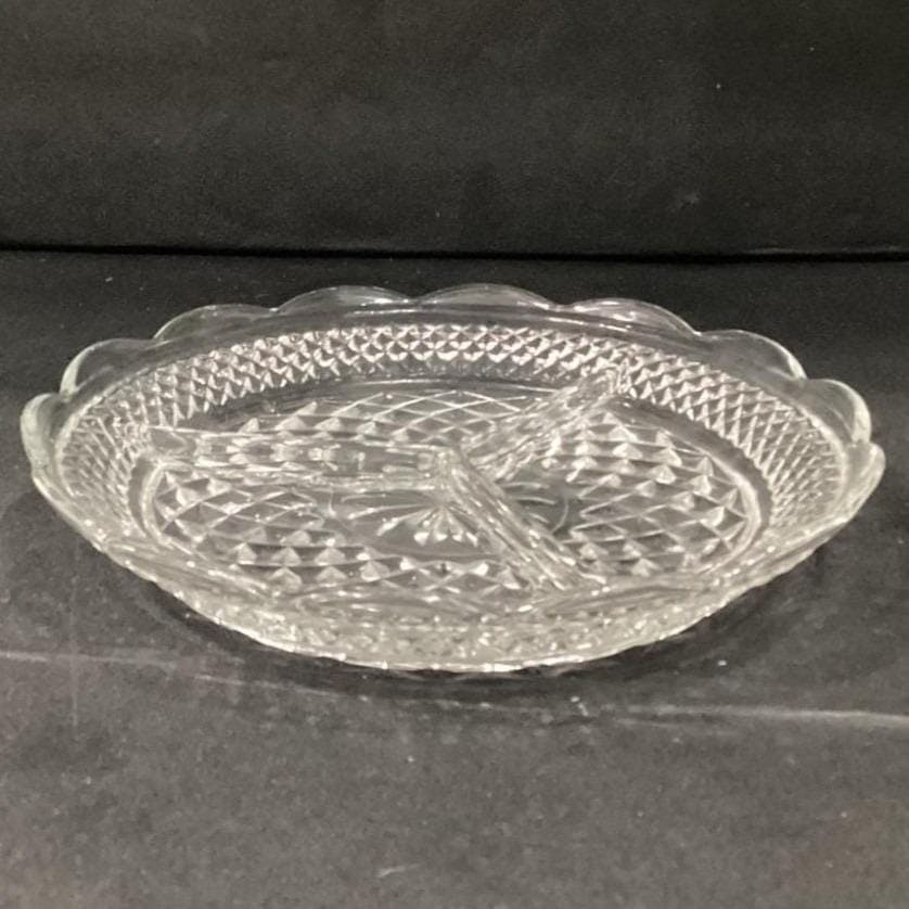 Vintage Anchor Hocking Wexford Divided Relish Dish 8-1/2" - Thumbnail 8
