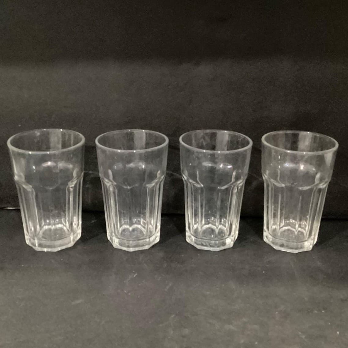 IKEA Pokal Clear Glass Tumblers, Set of 4, 9 Panel Drinking Glasses, Drinkware - Thumbnail 9