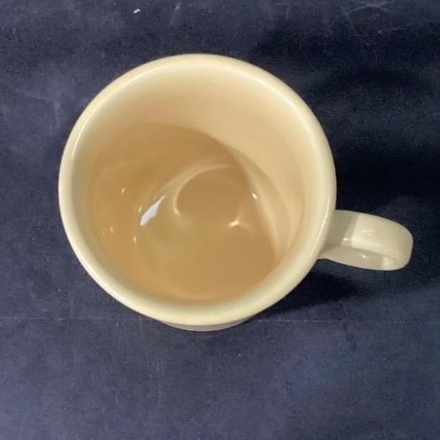 Fiestaware Yellow Ring-Handled Coffee Cup, Vintage Fiesta Mug, American Pottery - Thumbnail 3