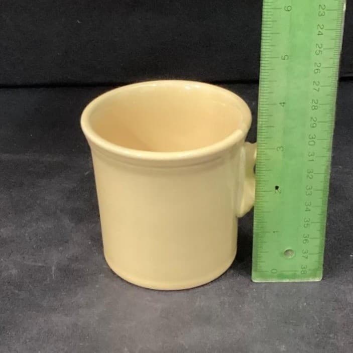 Fiestaware Yellow Ring-Handled Coffee Cup, Vintage Fiesta Mug, American Pottery - Thumbnail 5