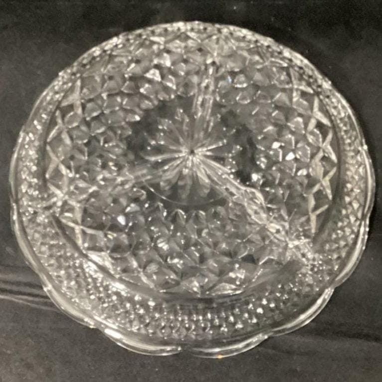 Vintage Anchor Hocking Wexford Divided Relish Dish 8-1/2" - Thumbnail 3