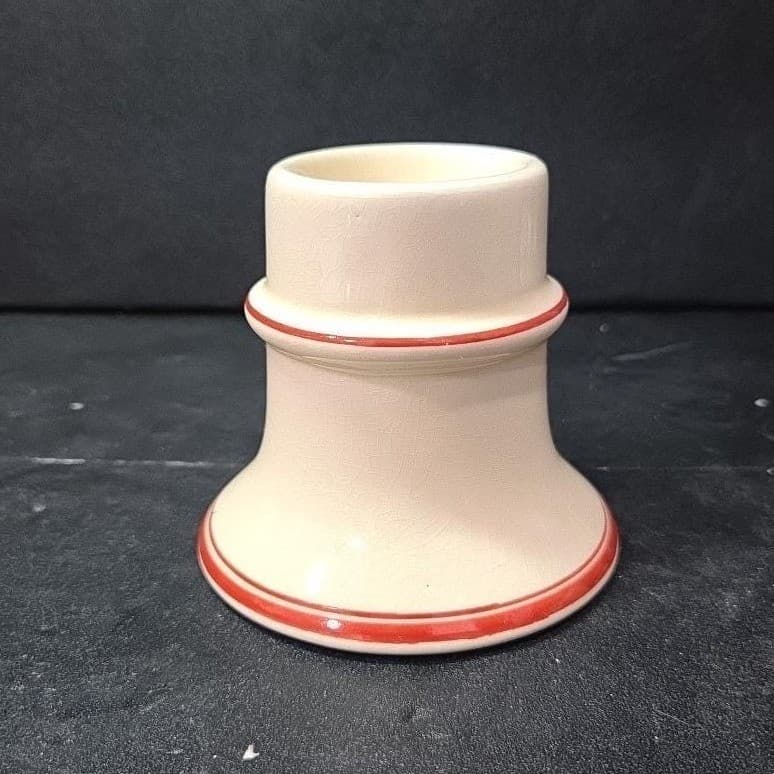 Pennsylvania Dutch Folk Art Candleholder, Vintage Hearts & Flowers Design Holder - Thumbnail 4