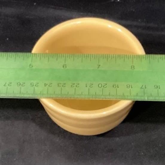 Fiesta Homer Laughlin Yellow Cup & Saucers, Set of 2, USA Pottery, Fiesta Ware - Thumbnail 8