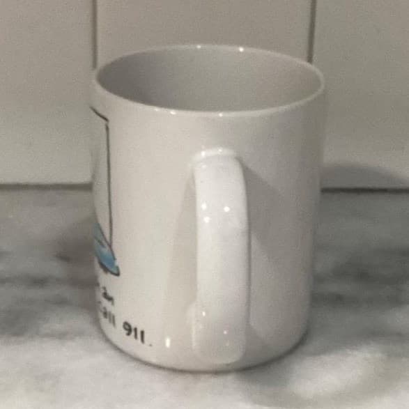 Hallmark Shoebox "If It's An Emergency Call 911" Coffee Cup, Novelty Humor Mug - Thumbnail 10