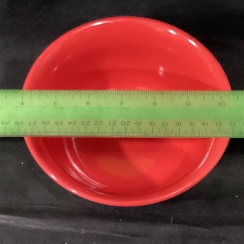 10 Strawberry Street Red Cereal Bowls, Set of 2, Embossed Beaded Edge Dinnerware - Thumbnail 9