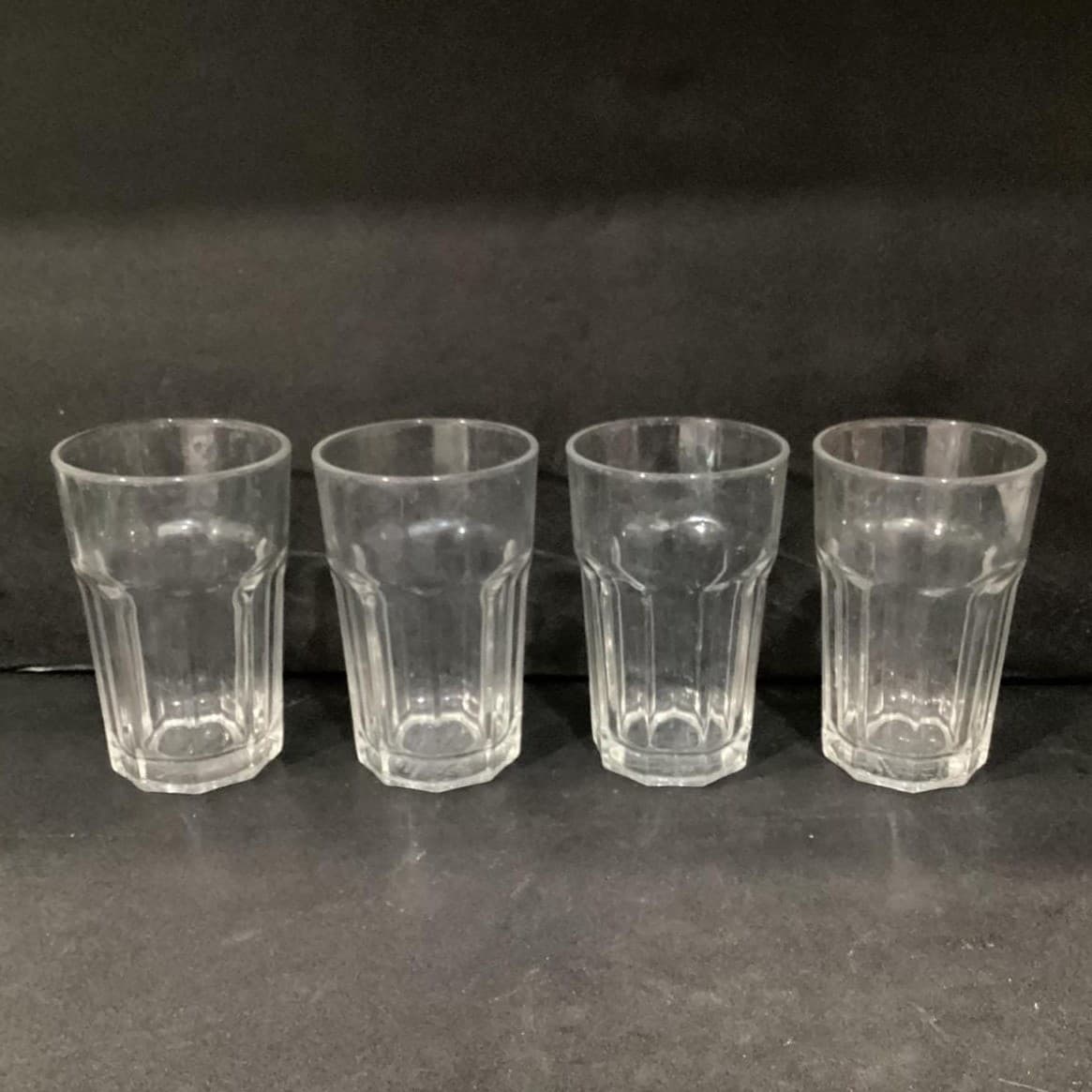 IKEA Pokal Clear Glass Tumblers, Set of 4, 9 Panel Drinking Glasses, Drinkware - Thumbnail 11