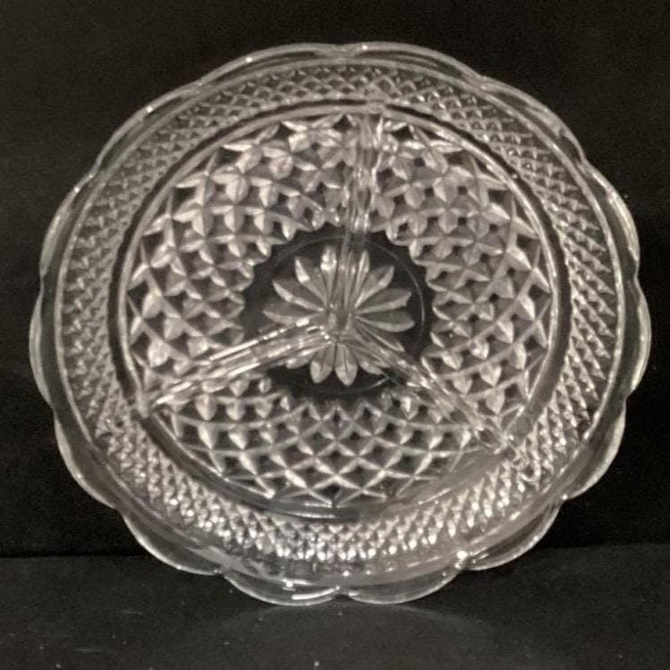 Vintage Anchor Hocking Wexford Divided Relish Dish 8-1/2" - Thumbnail 5