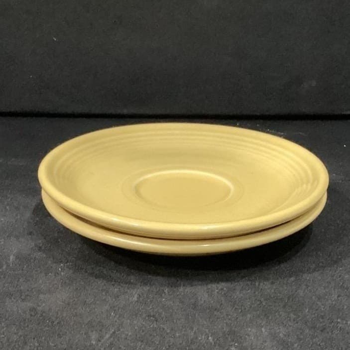 Fiesta Homer Laughlin Yellow Cup & Saucers, Set of 2, USA Pottery, Fiesta Ware - Thumbnail 15