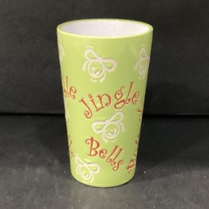 Mulberry Home Collection Lime Green Jingle Bells Coffee Cup, Christmas Latte Mug - Thumbnail 10