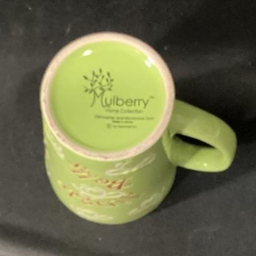Mulberry Home Collection Lime Green Jingle Bells Coffee Cup, Christmas Latte Mug - Thumbnail 5