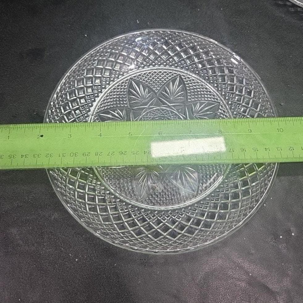 Cristal D'Arques-Durand Salad Plates, Set of 4, Vintage Crystal-Style Dinnerware - Thumbnail 2