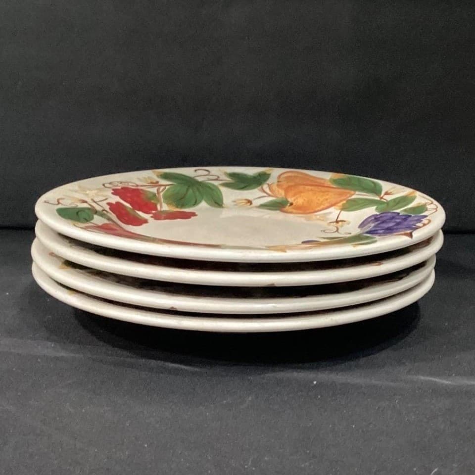 Hannah TableTops Unlimited Fruit Themed Dinner Plates, Set of 4, Hand Painted - Thumbnail 8