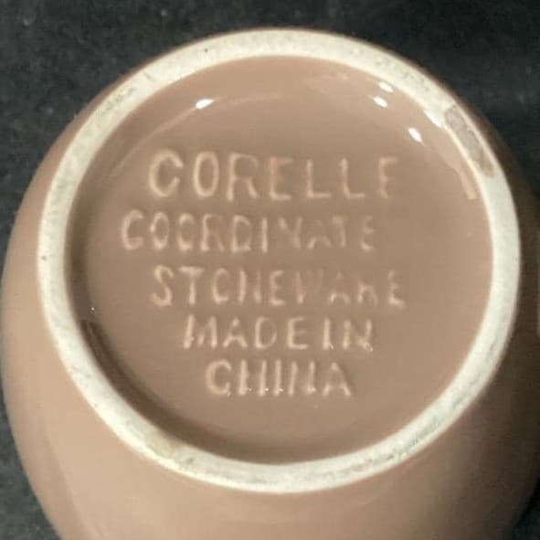 Corelle Coordinates Brown Coffee Cups, Set Of 2, Vintage Porcelain Mug Drinkware - Thumbnail 5
