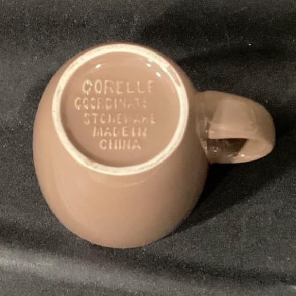 Corelle Coordinates Brown Coffee Cups, Set Of 2, Vintage Porcelain Mug Drinkware - Thumbnail 4