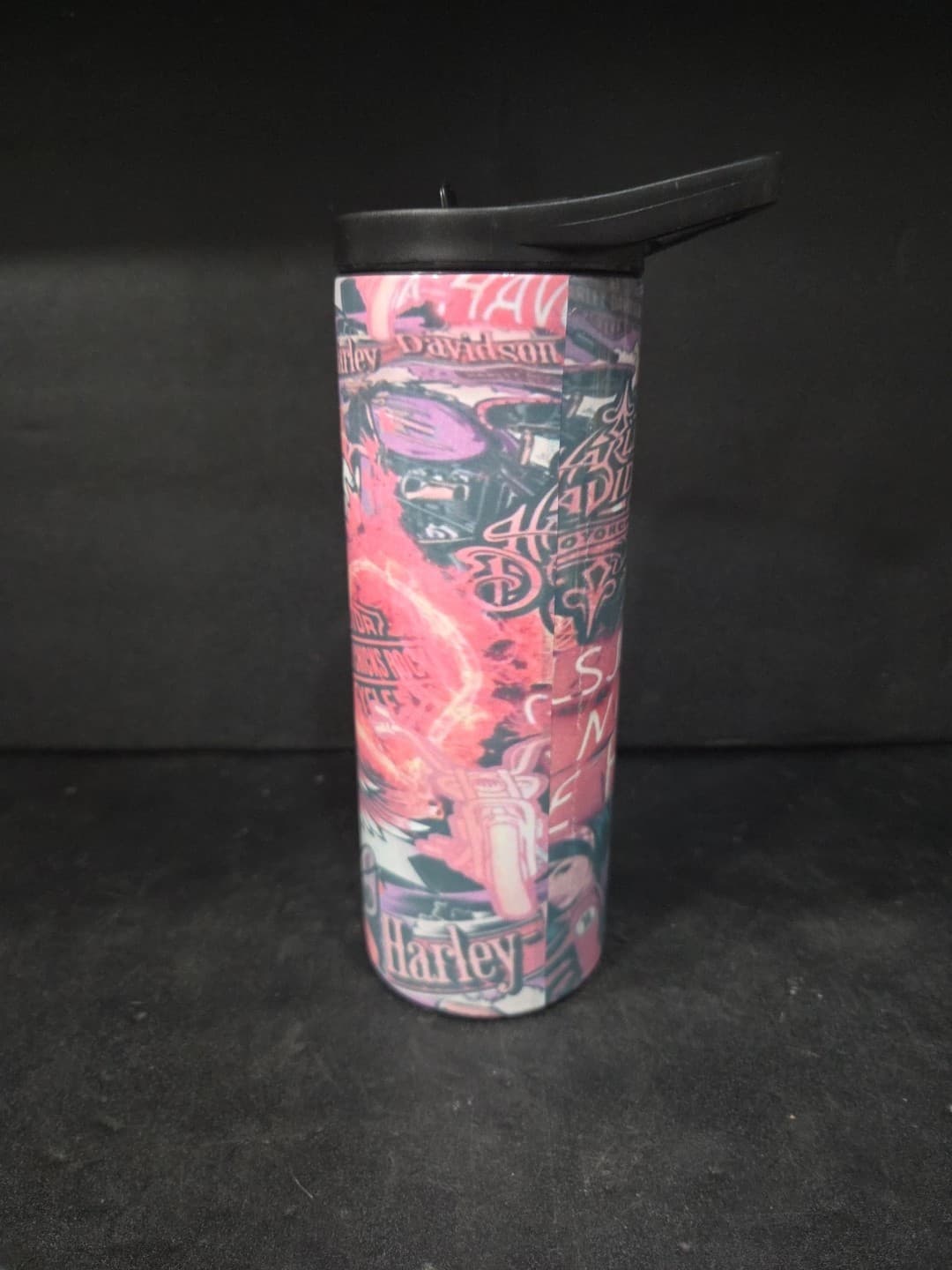 Harley Davidson Good Vibes Hogg Brand 20 oz Insulated Vacuum Sealed Tumbler - Thumbnail 3
