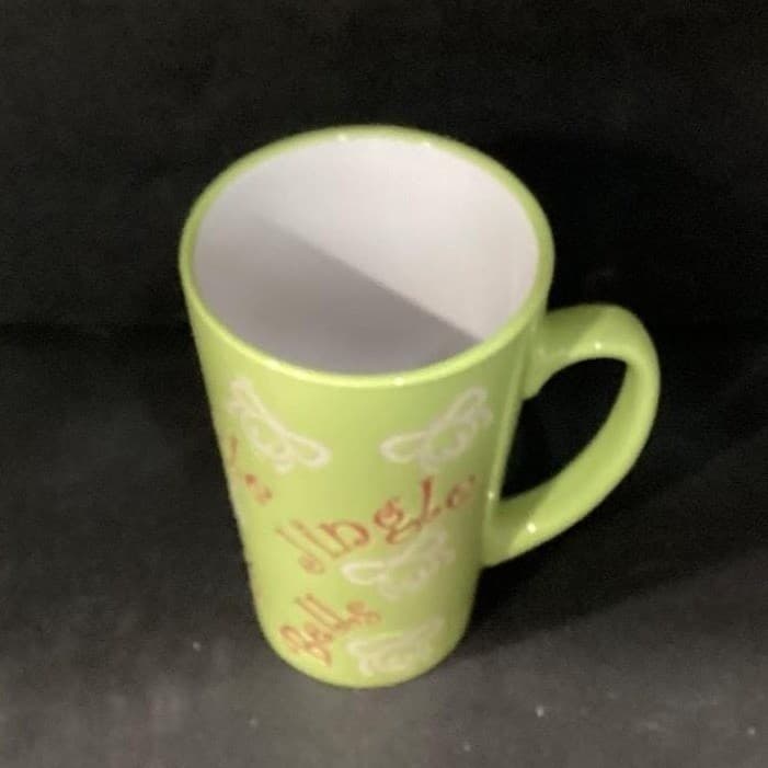 Mulberry Home Collection Lime Green Jingle Bells Coffee Cup, Christmas Latte Mug - Thumbnail 3