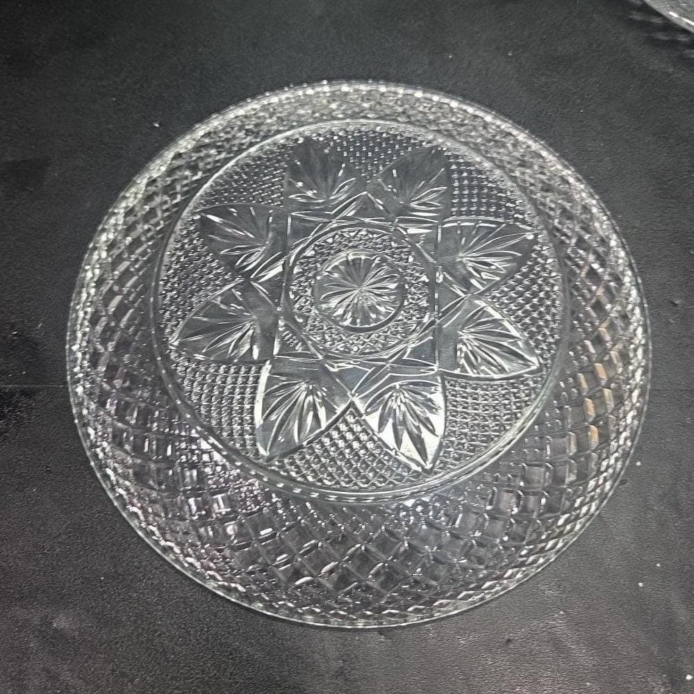 Cristal D'Arques-Durand Salad Plates, Set of 4, Vintage Crystal-Style Dinnerware - Thumbnail 4