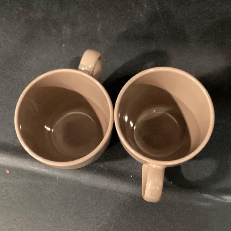 Corelle Coordinates Brown Coffee Cups, Set Of 2, Vintage Porcelain Mug Drinkware - Thumbnail 3