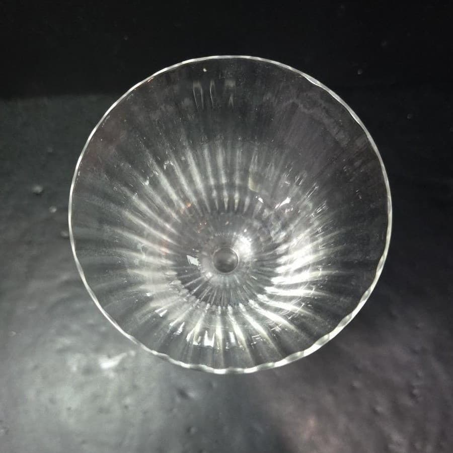 Miller Rogaska Clear Fluted Goblet, Ribbed Optic Wine Glass Replacement Stemware - Thumbnail 7