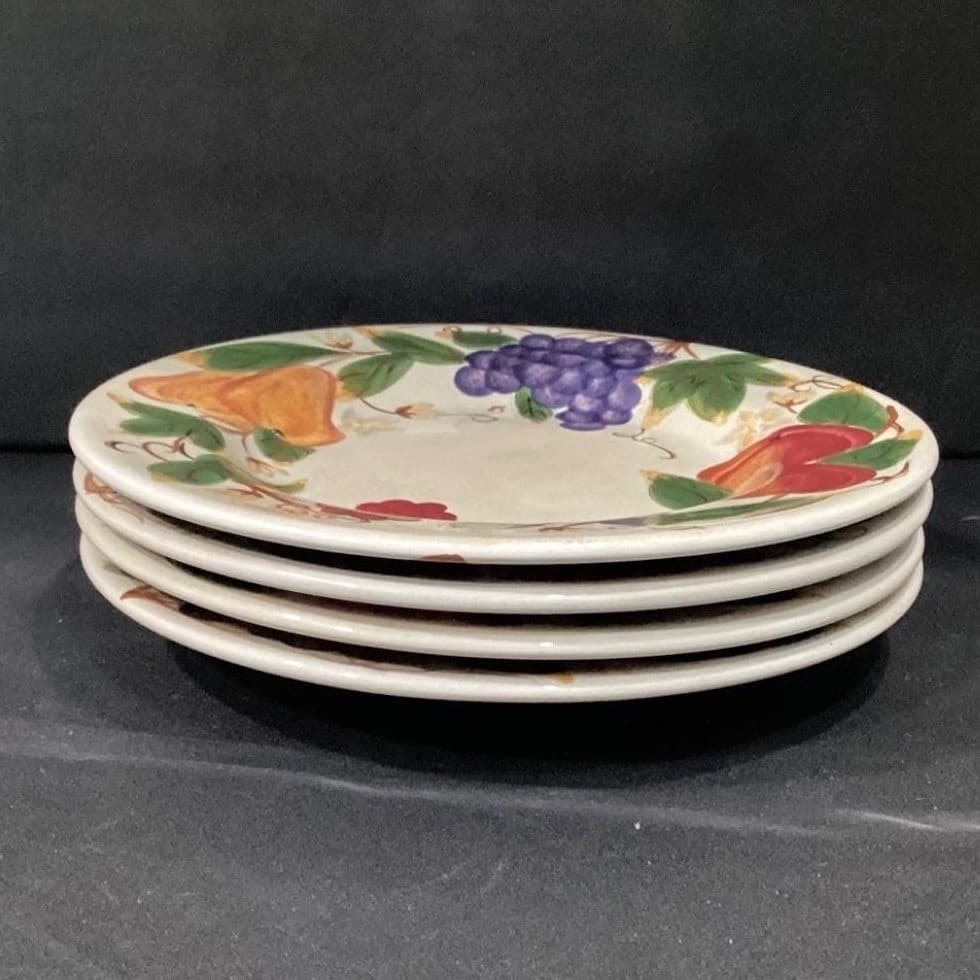 Hannah TableTops Unlimited Fruit Themed Dinner Plates, Set of 4, Hand Painted - Thumbnail 9