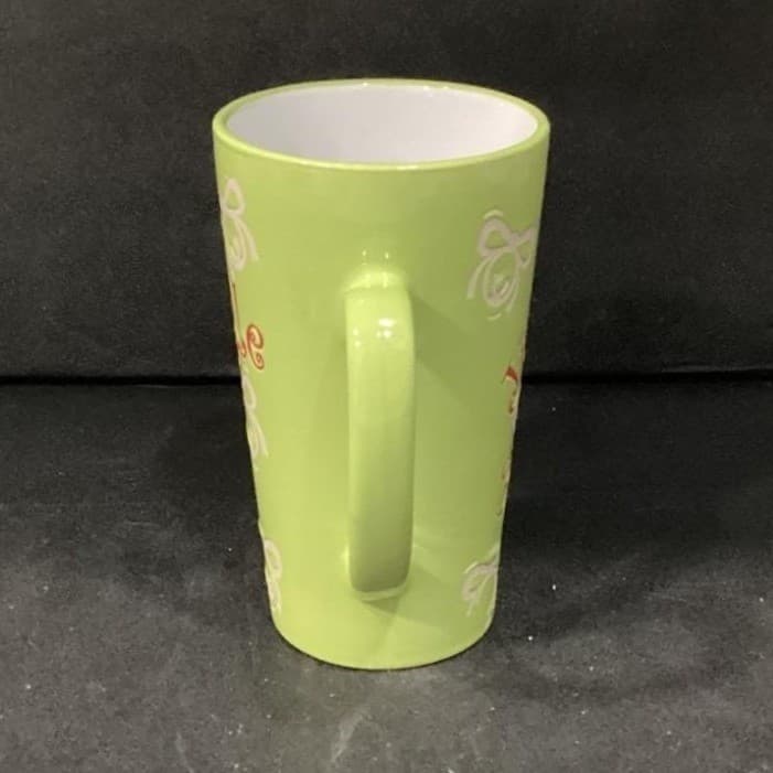Mulberry Home Collection Lime Green Jingle Bells Coffee Cup, Christmas Latte Mug - Thumbnail 12