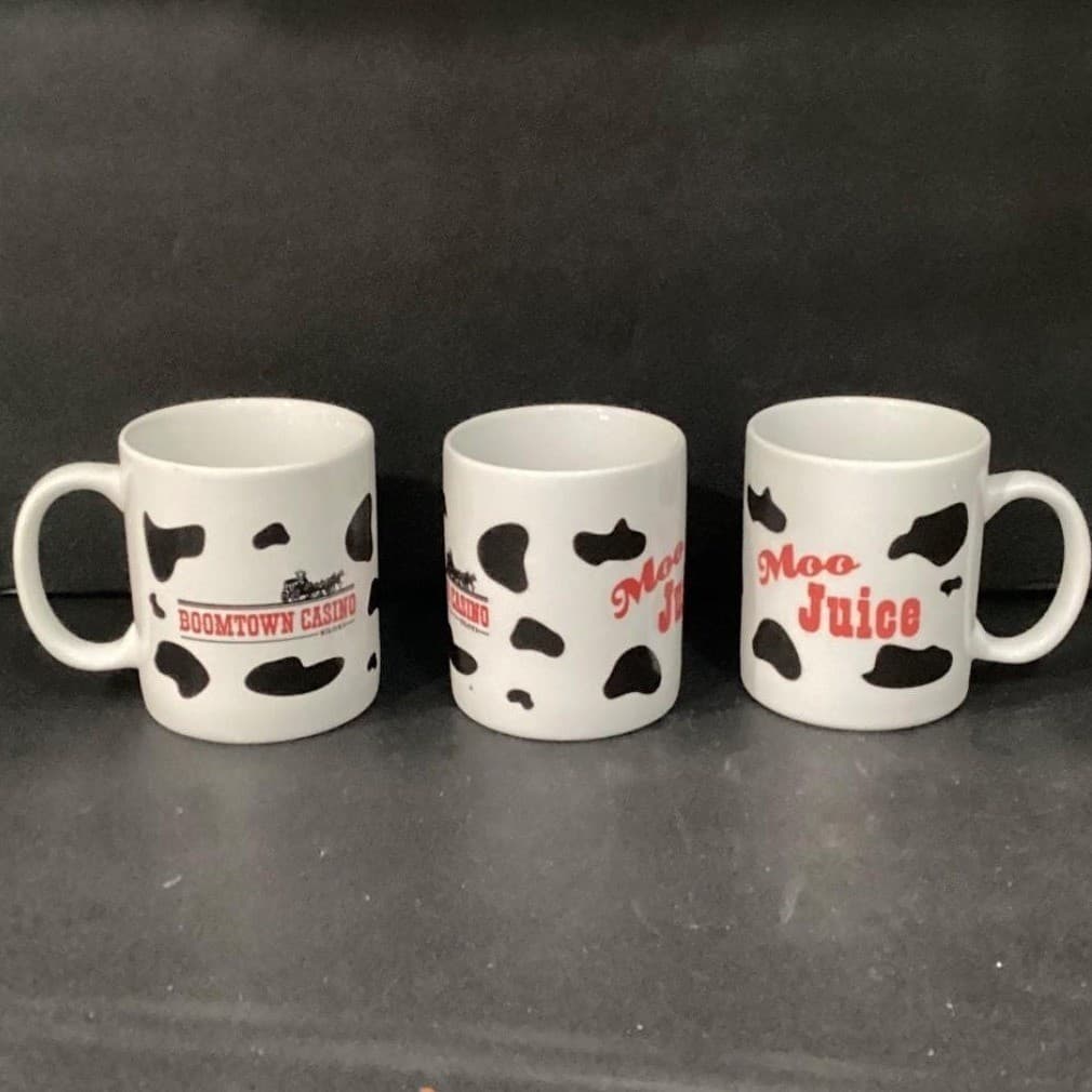 Boomtown Casino Moo Juice Coffee Cups, Set of 3, Vtg Biloxi Mississippi Keepsake - Thumbnail 8