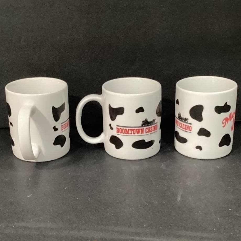 Boomtown Casino Moo Juice Coffee Cups, Set of 3, Vtg Biloxi Mississippi Keepsake - Thumbnail 9