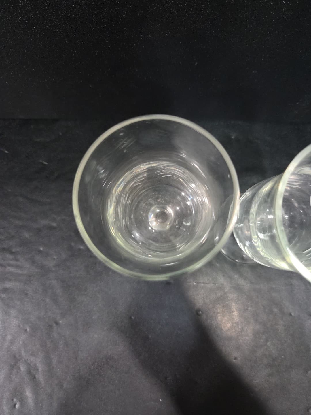 Etched Glass Champagne Glasses, Clear Wine Stemware Set, Vintage Glass Drinkware - Thumbnail 6
