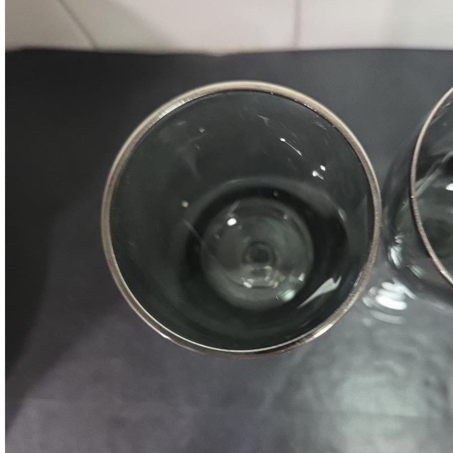 Gorham Midnight Mist Smoke Water Goblets, Set of 2, Replacement Crystal Glasses - Thumbnail 7