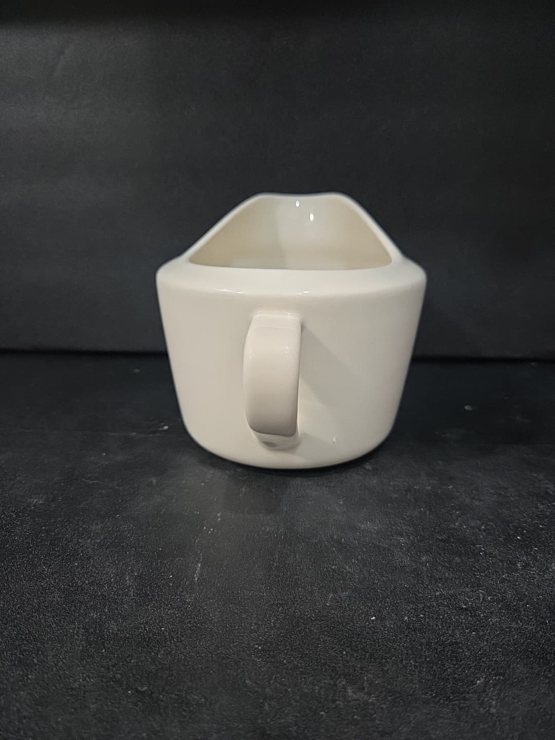 Real Simple White Creamer Pitcher, Sturdy Gravy Sauce Pitcher, Butter Pitcher - Thumbnail 4