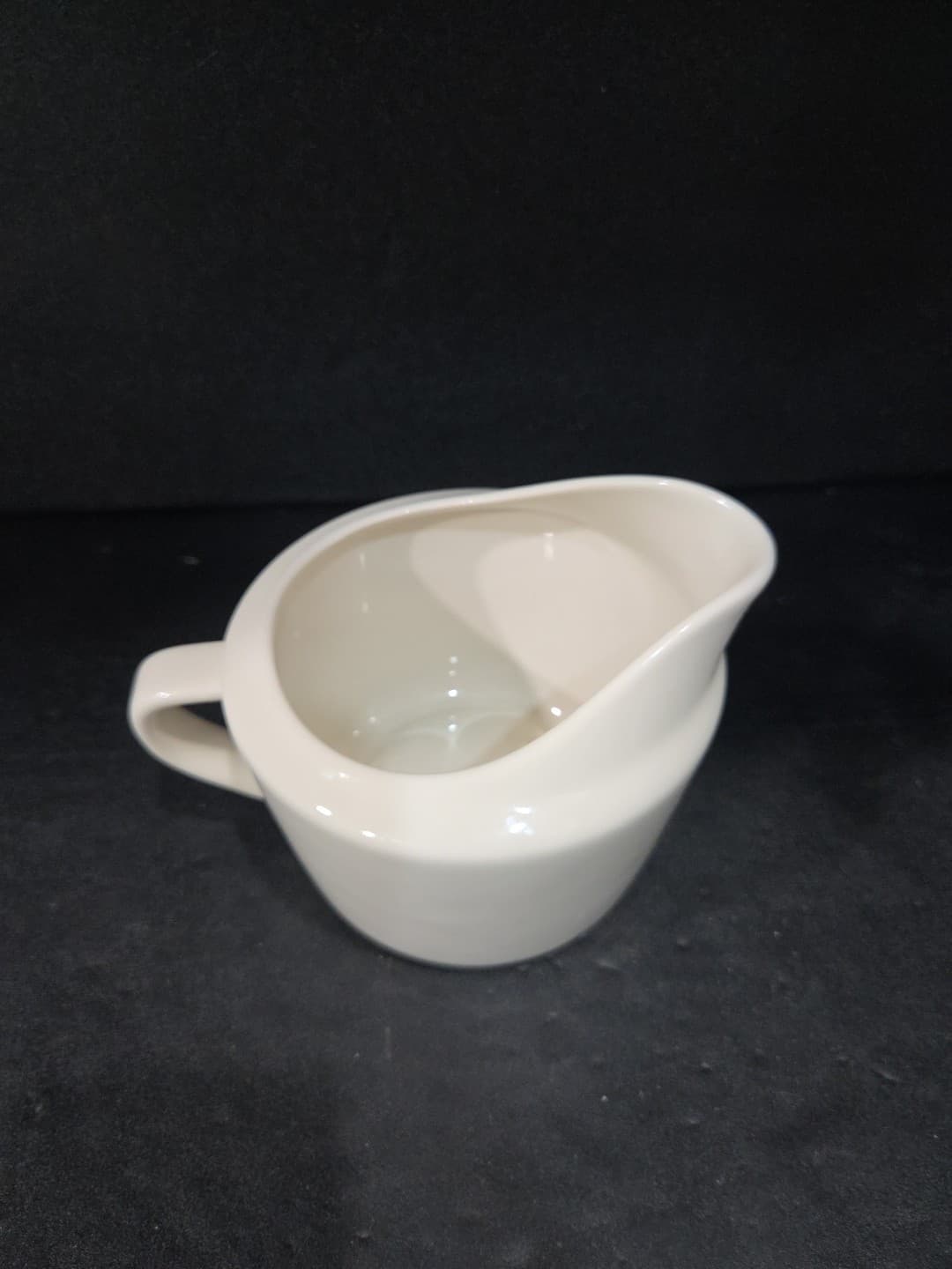 Real Simple White Creamer Pitcher, Sturdy Gravy Sauce Pitcher, Butter Pitcher - Thumbnail 5