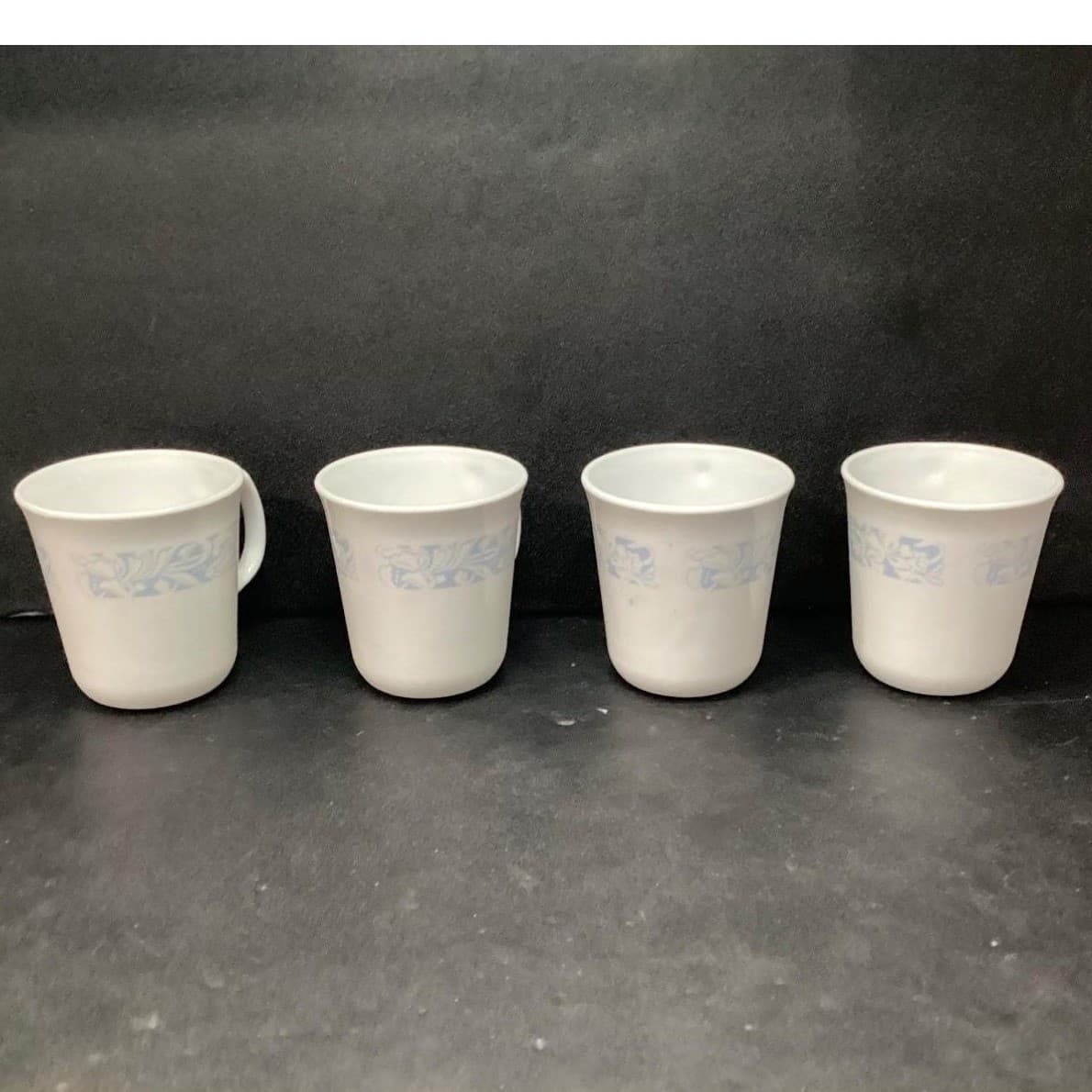 Corelle Corning Sea and Sand Coffee Cups, Set of 4, Vintage Mugs, Drinkware - Thumbnail 3