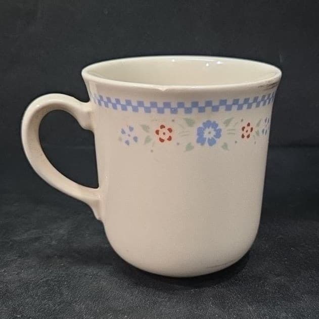 Corelle Corning Ware Needlepoint Mug, Vintage 8oz Coffee Cup, Replacement - Thumbnail 6