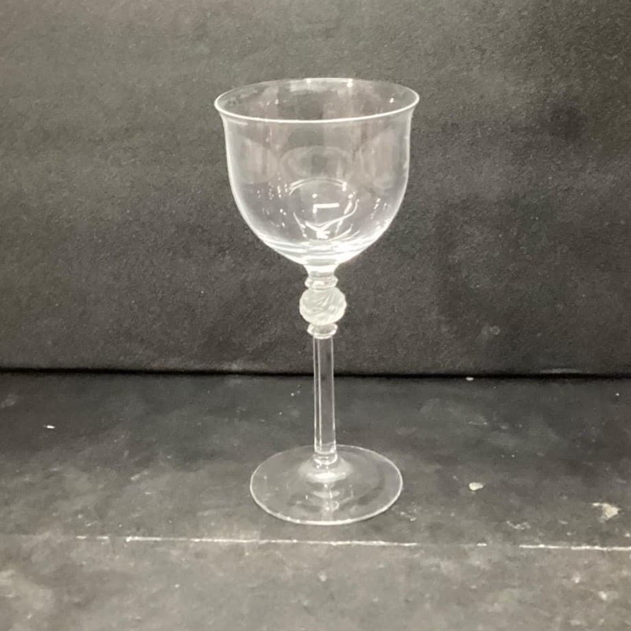 Mikasa Crystal Promises Wine Glass, Vtg Frosted Ball Stem, Replacement Stemware - Thumbnail 3