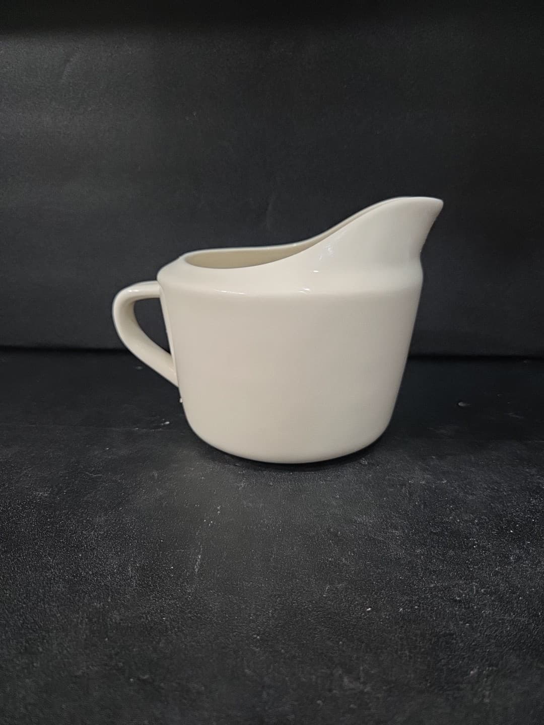 Real Simple White Creamer Pitcher, Sturdy Gravy Sauce Pitcher, Butter Pitcher - Thumbnail 3
