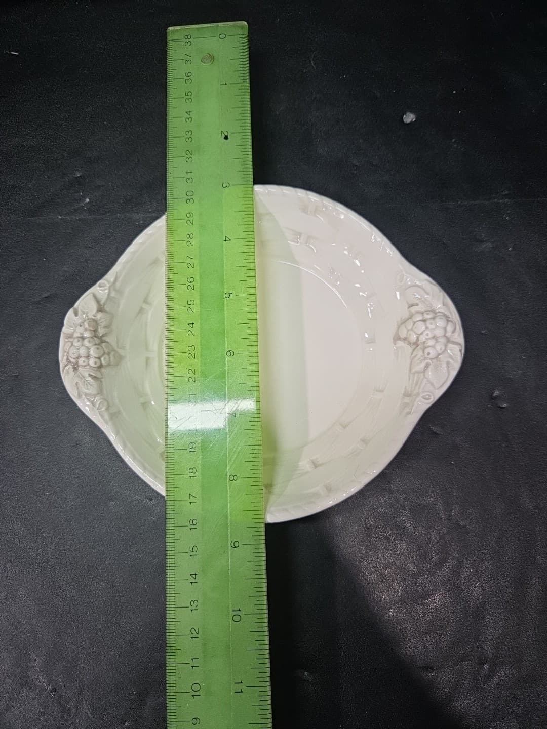 Lefton Style White Dish, Vintage Grappa Bowl, Japan 2251 Plate, Rustic Serving - Thumbnail 5
