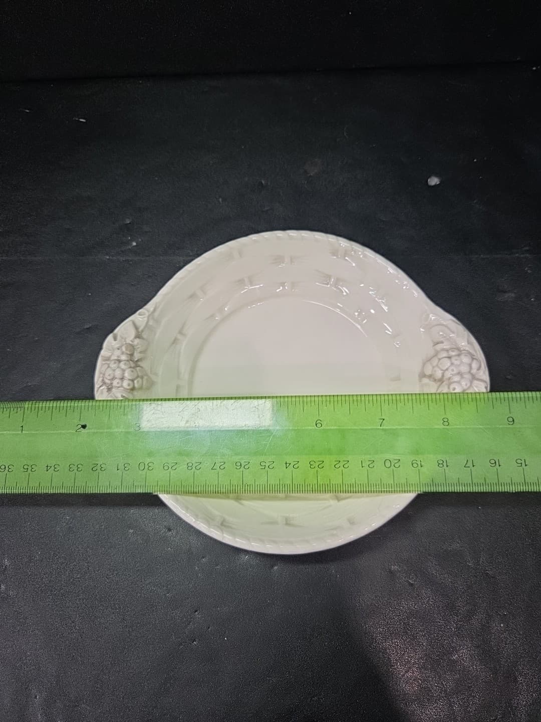 Lefton Style White Dish, Vintage Grappa Bowl, Japan 2251 Plate, Rustic Serving - Thumbnail 4