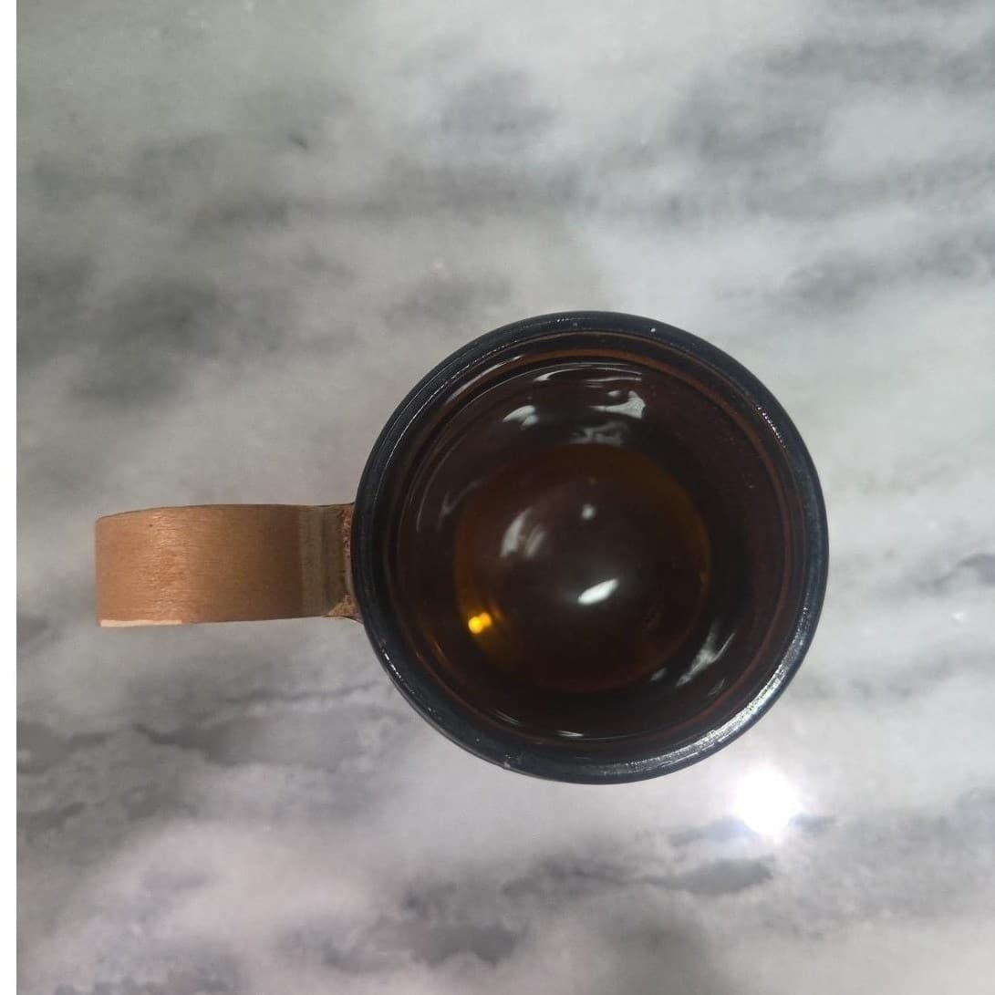 Marvelous Minnesota "Big Ones" Amber Glass Mug, Wood Wrapped Handle, Drinkware - Thumbnail 9