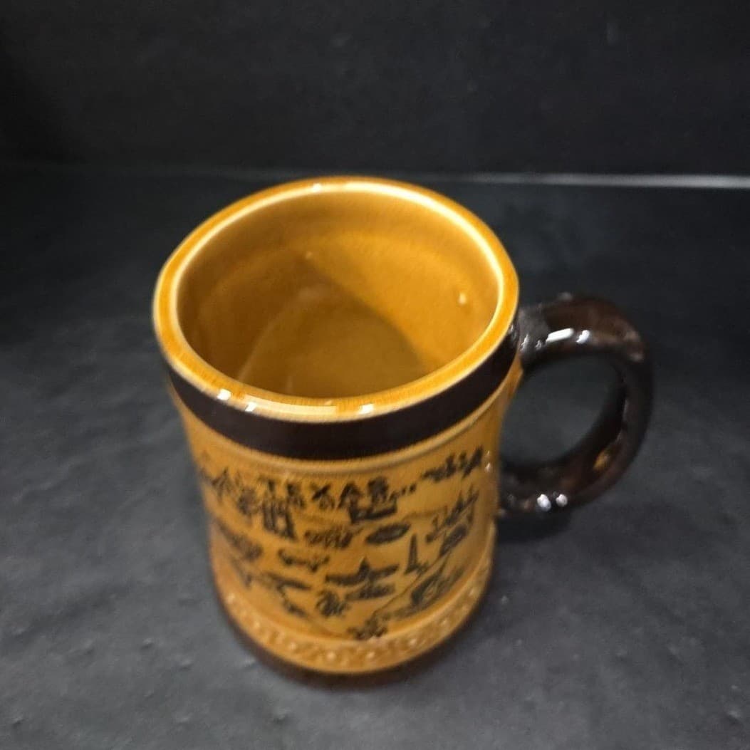Texas "The Lone Star State" Mug, Vintage Brown Coffee Cup, Souvenir Collectible - Thumbnail 6