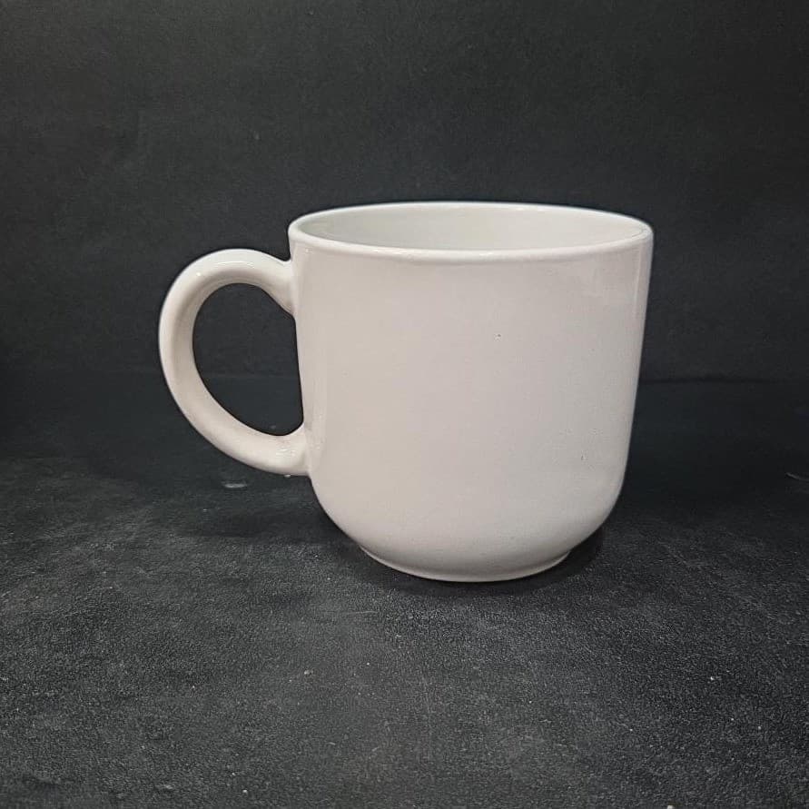 Gibson Off-White Coffee Cup, Vintage Restaurant-Style Cream Mug, Drinkware - Thumbnail 4