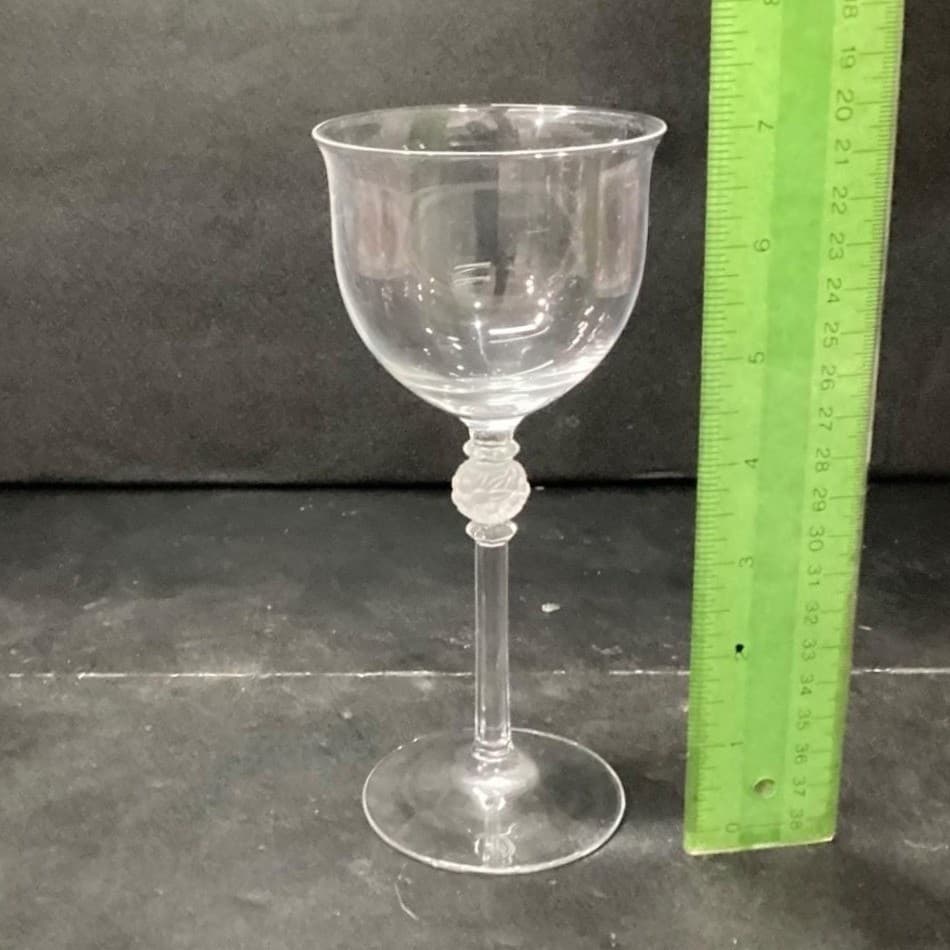 Mikasa Crystal Promises Wine Glass, Vtg Frosted Ball Stem, Replacement Stemware - Thumbnail 10